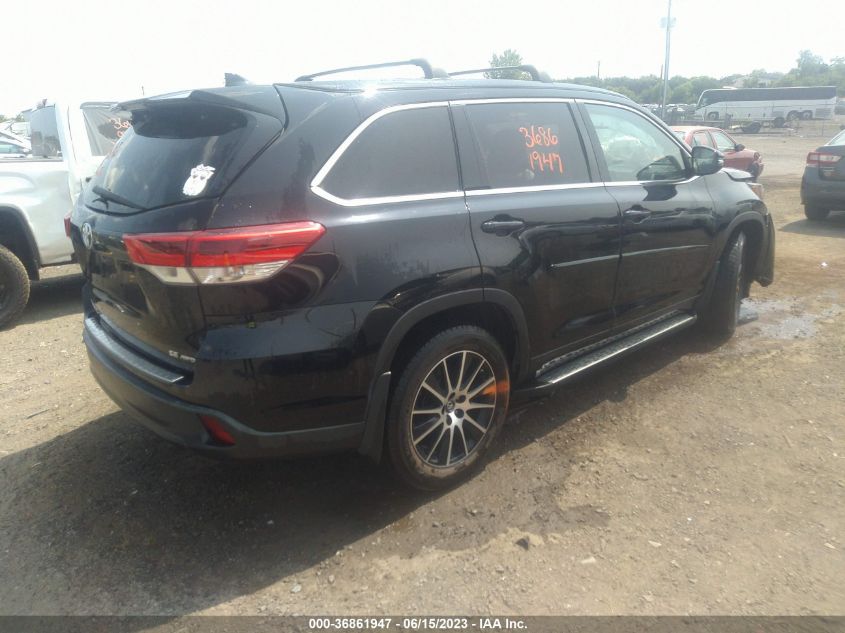 2018 TOYOTA HIGHLANDER SE - 5TDJZRFH2JS489608