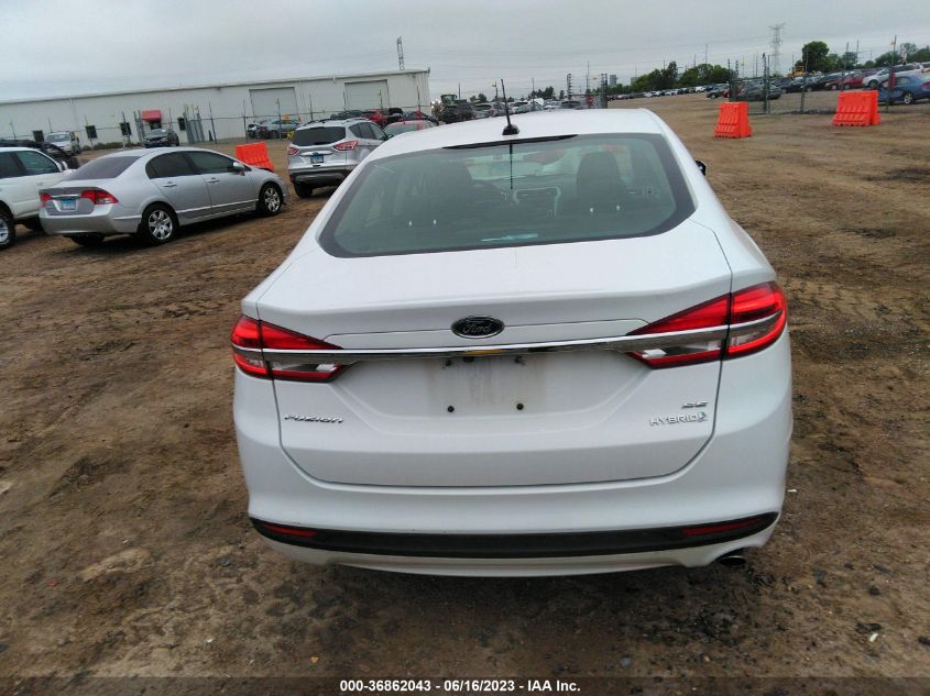 2017 FORD FUSION HYBRID SE - 3FA6P0LU9HR386746