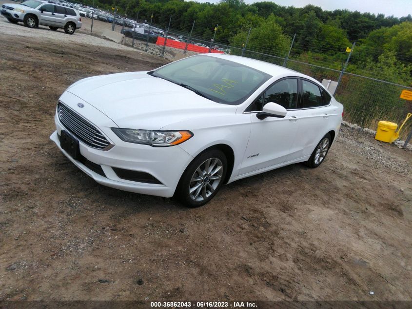 2017 FORD FUSION HYBRID SE - 3FA6P0LU9HR386746