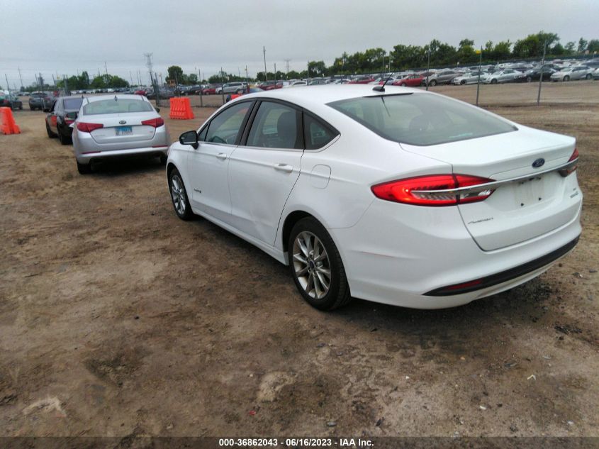 2017 FORD FUSION HYBRID SE - 3FA6P0LU9HR386746