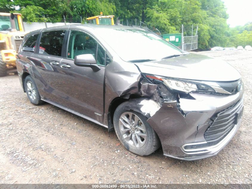 2021 TOYOTA SIENNA XLE/LIMITED/LE/PLATINUM - 5TDGSKFC3MS019442