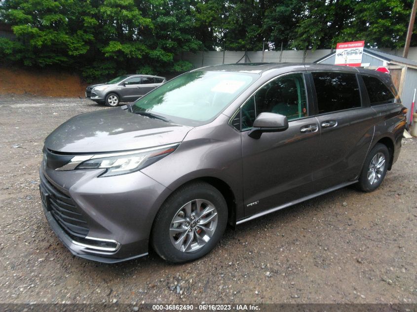 2021 TOYOTA SIENNA XLE/LIMITED/LE/PLATINUM - 5TDGSKFC3MS019442