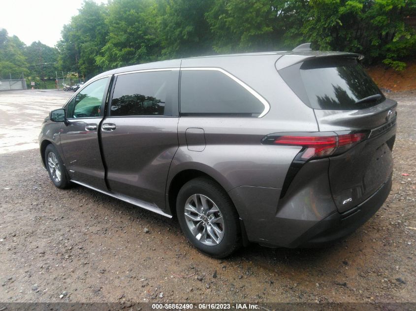 2021 TOYOTA SIENNA XLE/LIMITED/LE/PLATINUM - 5TDGSKFC3MS019442