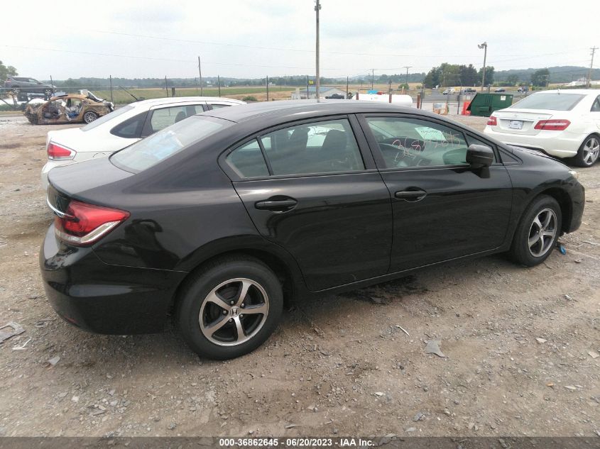 2015 HONDA CIVIC SEDAN SE - 19XFB2F73FE222682