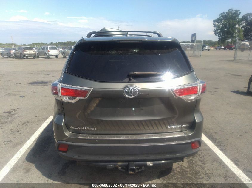 2014 TOYOTA HIGHLANDER LIMITED - 5TDDKRFH5ES042519