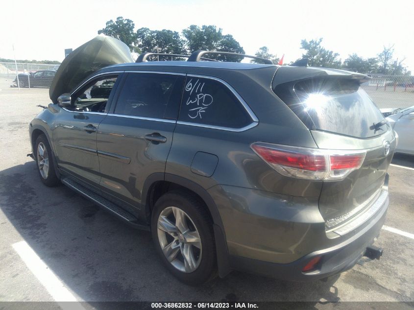 2014 TOYOTA HIGHLANDER LIMITED - 5TDDKRFH5ES042519