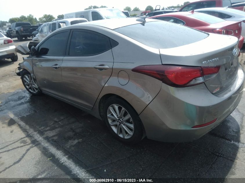 2016 HYUNDAI ELANTRA SE - 5NPDH4AE8GH704598