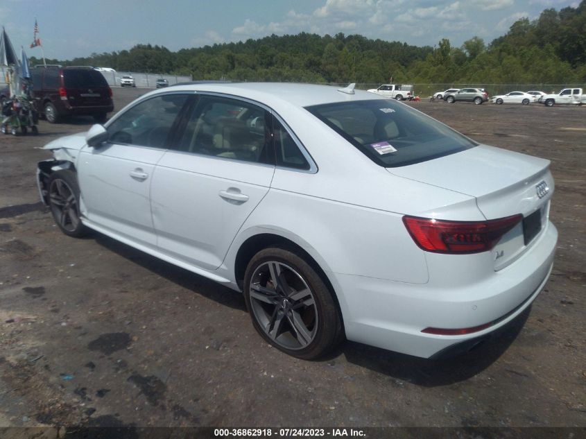2017 AUDI A4 PREMIUM PLUS - WAULNAF45HN018424