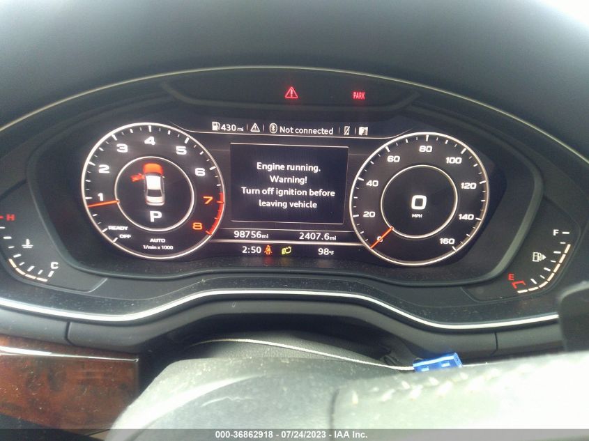 2017 AUDI A4 PREMIUM PLUS - WAULNAF45HN018424