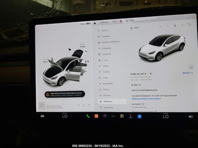 2021 TESLA MODEL Y LONG RANGE - 5YJYGDEE8MF204238