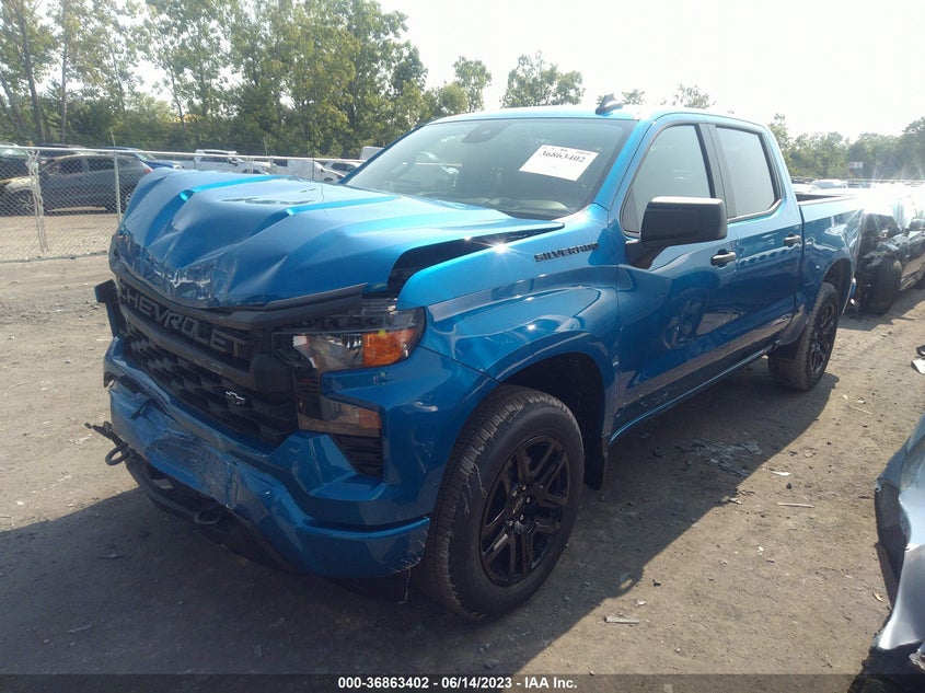 VIN 1GCPDBEK7PZ182536 2023 CHEVROLET SILVERADO 1500 CUSTOM