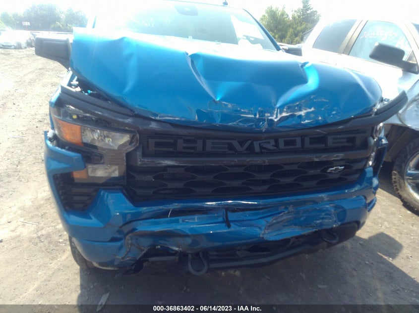 VIN 1GCPDBEK7PZ182536 2023 CHEVROLET SILVERADO 1500 CUSTOM