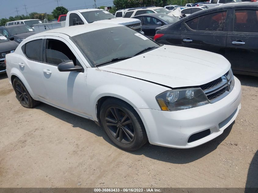 2013 DODGE AVENGER SE - 1C3CDZAB4DN551244