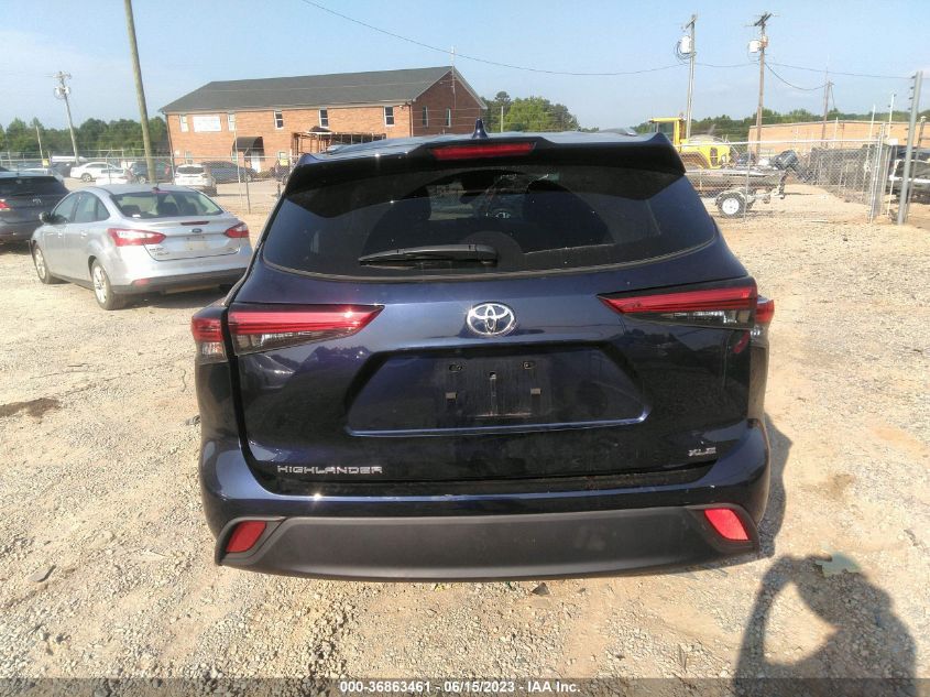 2022 TOYOTA HIGHLANDER XLE - 5TDGZRAH3NS544252