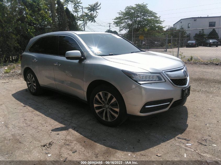 2014 ACURA MDX TECH PKG - 5FRYD4H45EB012562
