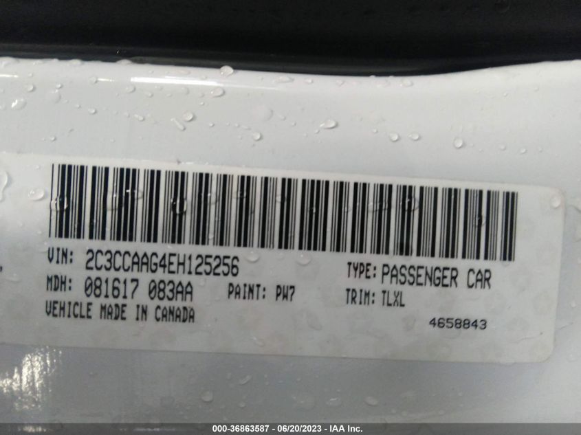 2014 CHRYSLER 300 - 2C3CCAAG4EH125256