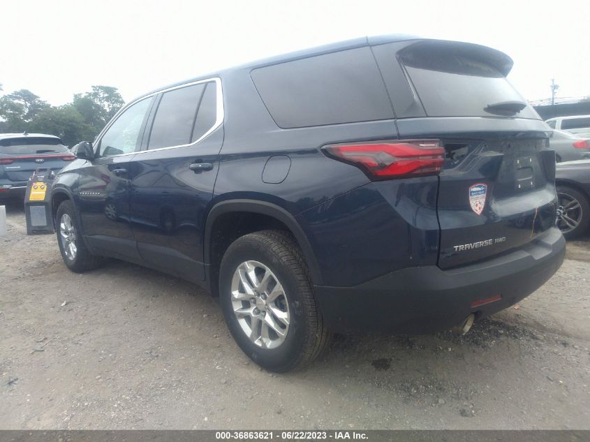 2022 CHEVROLET TRAVERSE LS - 1GNEVFKW7NJ119538