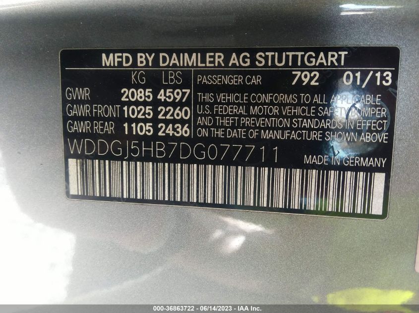 2013 MERCEDES-BENZ C-CLASS C 350 - WDDGJ5HB7DG077711