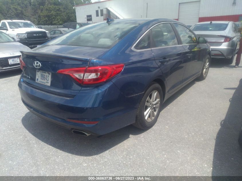 2016 HYUNDAI SONATA 2.4L SE - 5NPE24AF0GH390492