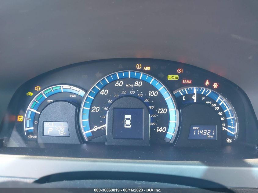 2013 TOYOTA CAMRY HYBRID XLE - 4T1BD1FK2DU091486