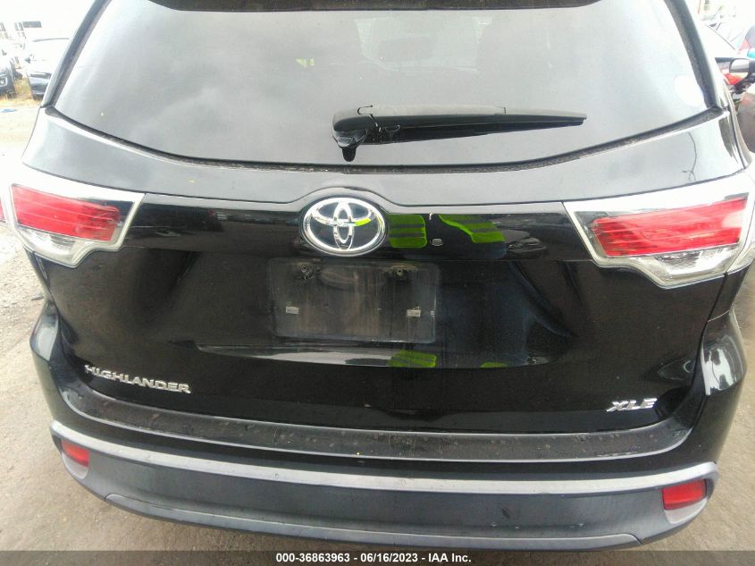 2015 TOYOTA HIGHLANDER XLE - 5TDKKRFH2FS105147