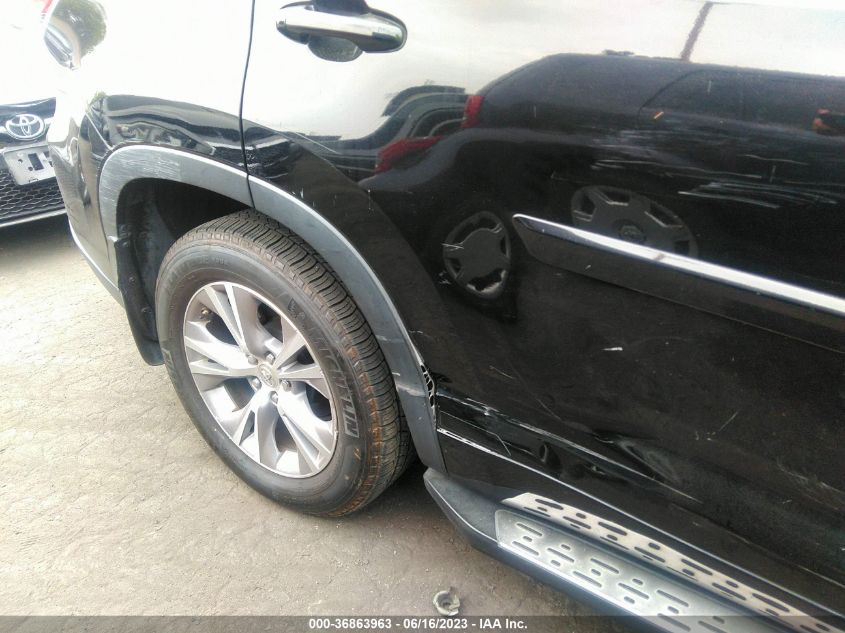 2015 TOYOTA HIGHLANDER XLE - 5TDKKRFH2FS105147
