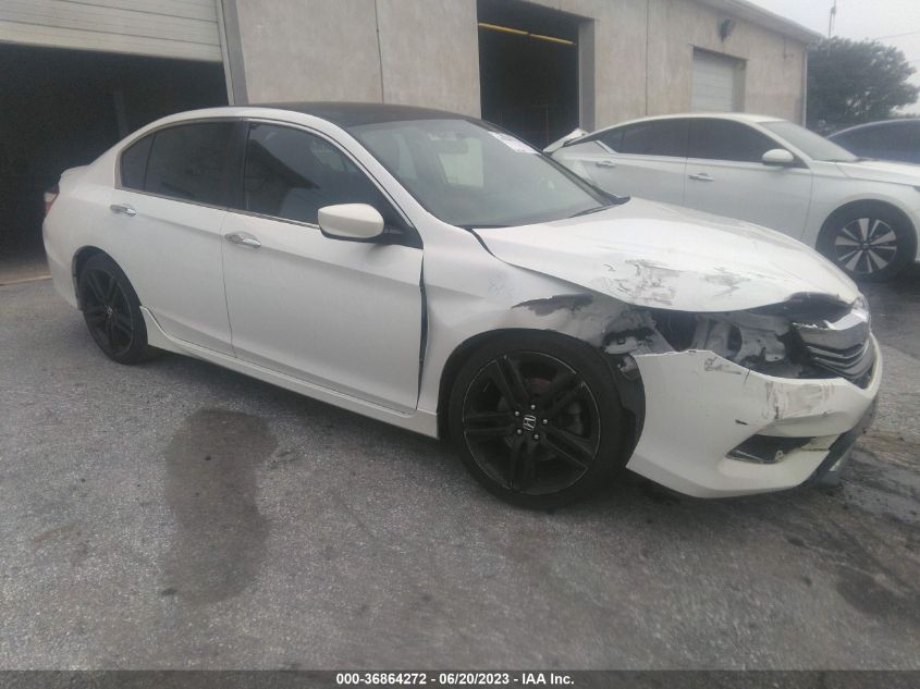2016 HONDA ACCORD SEDAN SPORT - 1HGCR2F55GA097395
