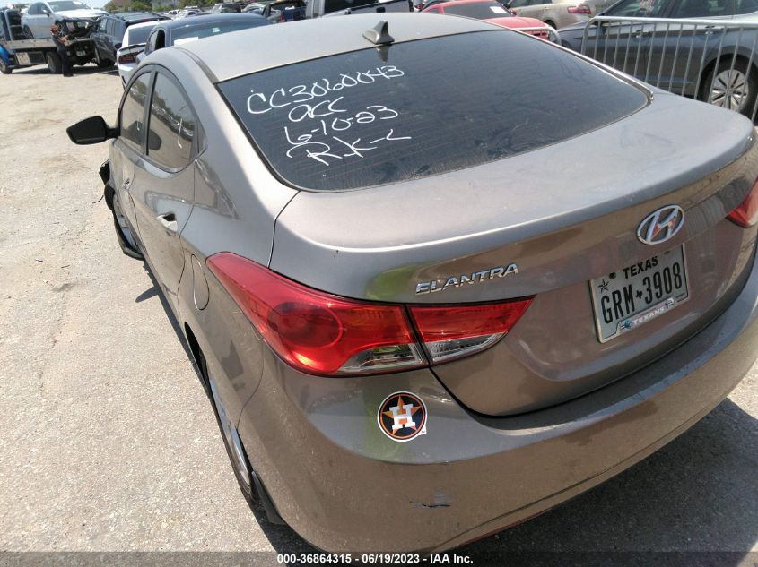 2013 HYUNDAI ELANTRA GLS - 5NPDH4AE5DH214678