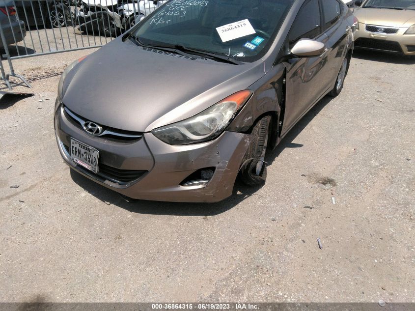 2013 HYUNDAI ELANTRA GLS - 5NPDH4AE5DH214678