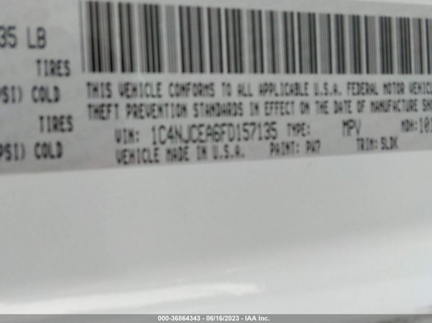 2015 JEEP COMPASS HIGH ALTITUDE EDITION - 1C4NJCEA6FD157135