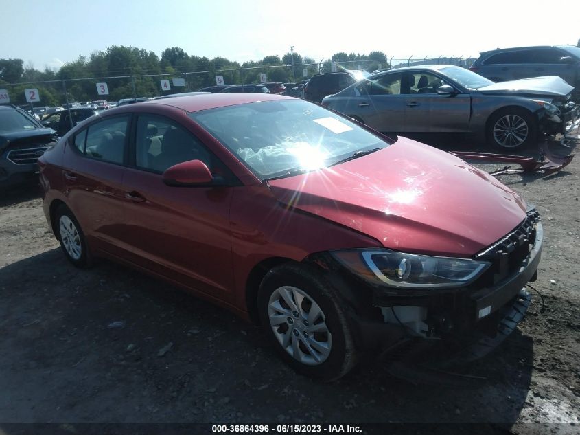 2017 HYUNDAI ELANTRA SE - 5NPD74LF9HH076741