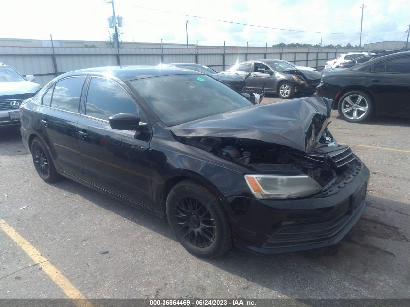 2015 VOLKSWAGEN JETTA SEDAN 2.0L S - 3VW2K7AJ0FM293291