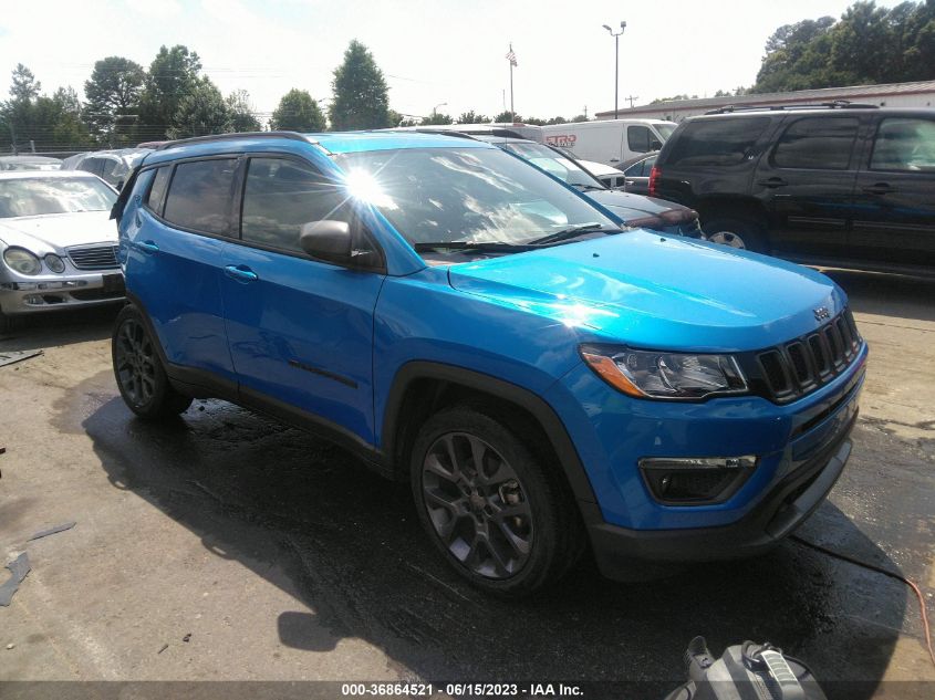 Lot #2539238059 2021 JEEP COMPASS 80TH ANNIVERSARY FWD salvage car