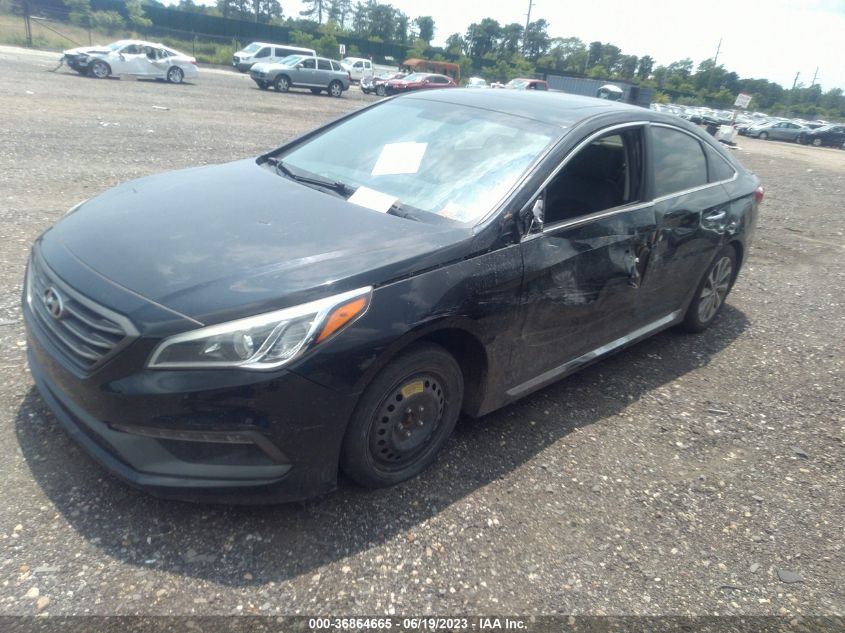 2016 HYUNDAI SONATA 2.4L SPORT - 5NPE34AFXGH425889