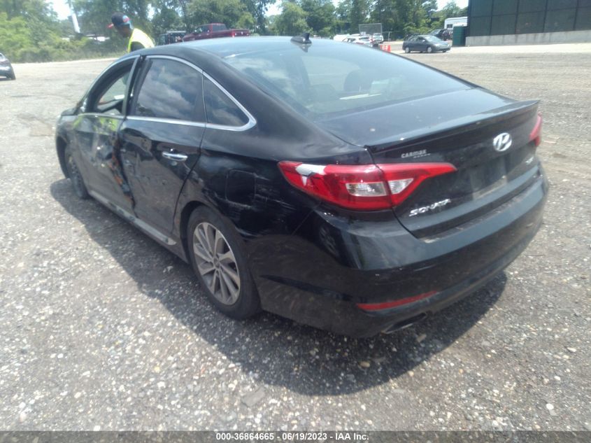 2016 HYUNDAI SONATA 2.4L SPORT - 5NPE34AFXGH425889