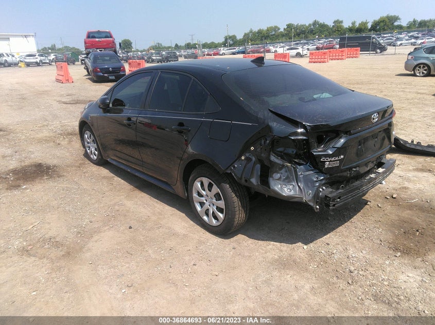 VIN 5YFEPMAE2MP207844 2021 TOYOTA COROLLA LE