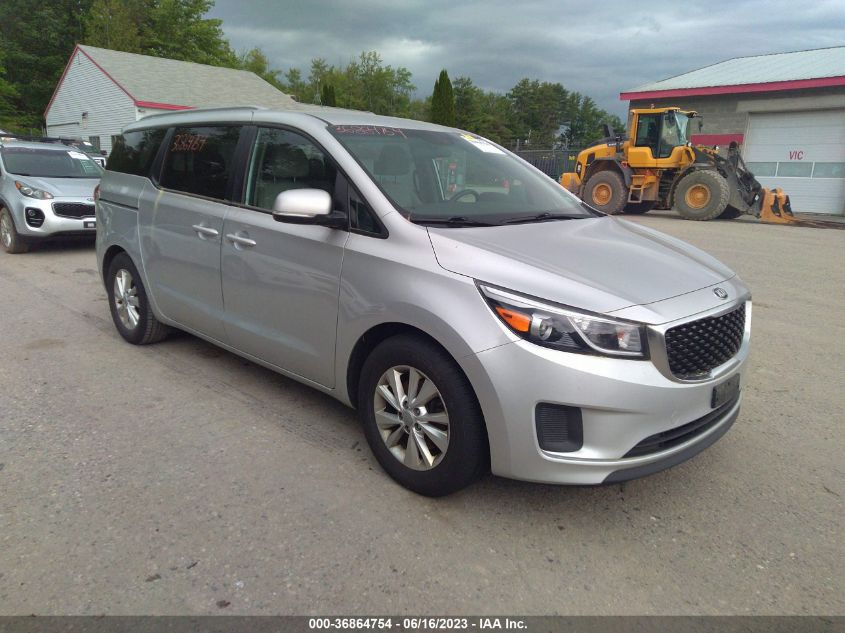 2016 KIA SEDONA LX - KNDMB5C10G6192329