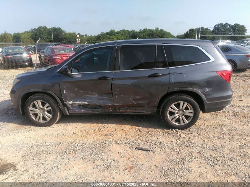 2017 HONDA PILOT LX - 5FNYF5H1XHB019261
