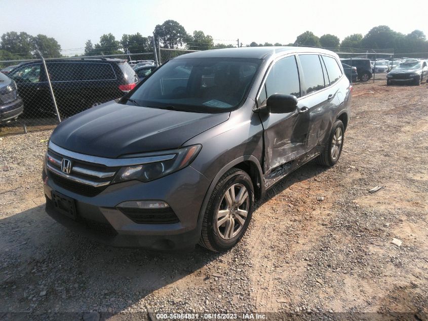 2017 HONDA PILOT LX - 5FNYF5H1XHB019261
