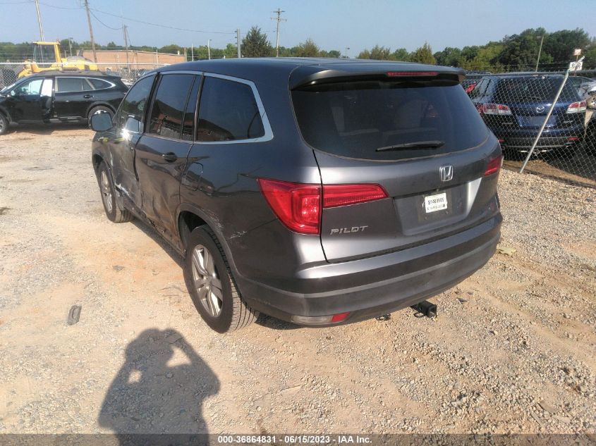 2017 HONDA PILOT LX - 5FNYF5H1XHB019261