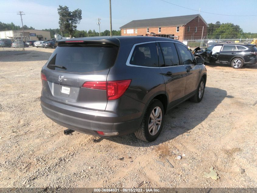 2017 HONDA PILOT LX - 5FNYF5H1XHB019261