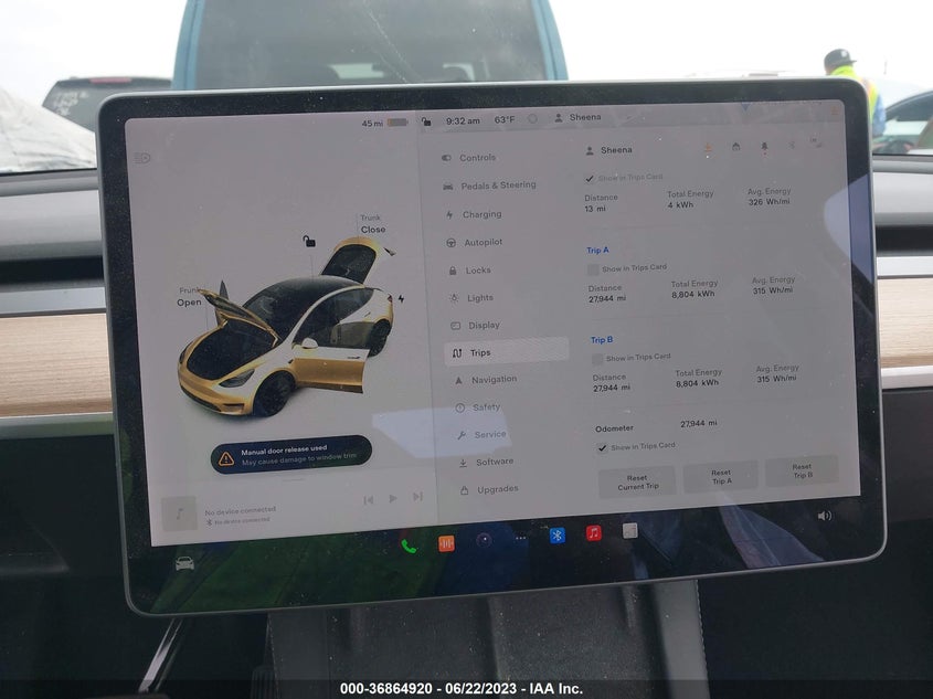 VIN 5YJYGAEE1MF229643 2021 TESLA MODEL Y