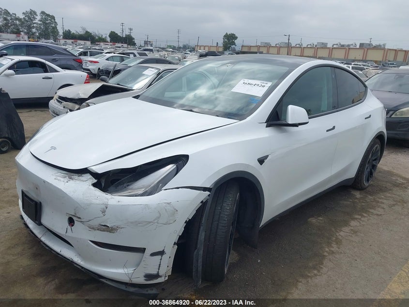 VIN 5YJYGAEE1MF229643 2021 TESLA MODEL Y