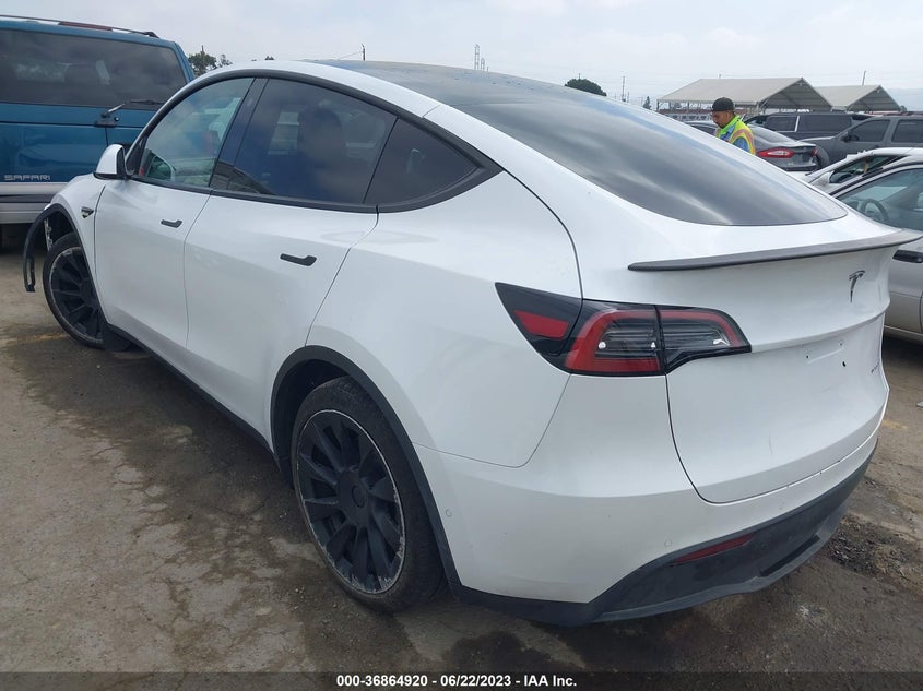VIN 5YJYGAEE1MF229643 2021 TESLA MODEL Y