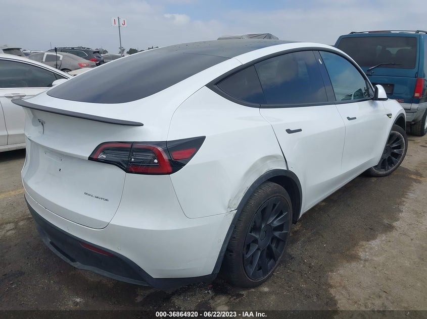 VIN 5YJYGAEE1MF229643 2021 TESLA MODEL Y