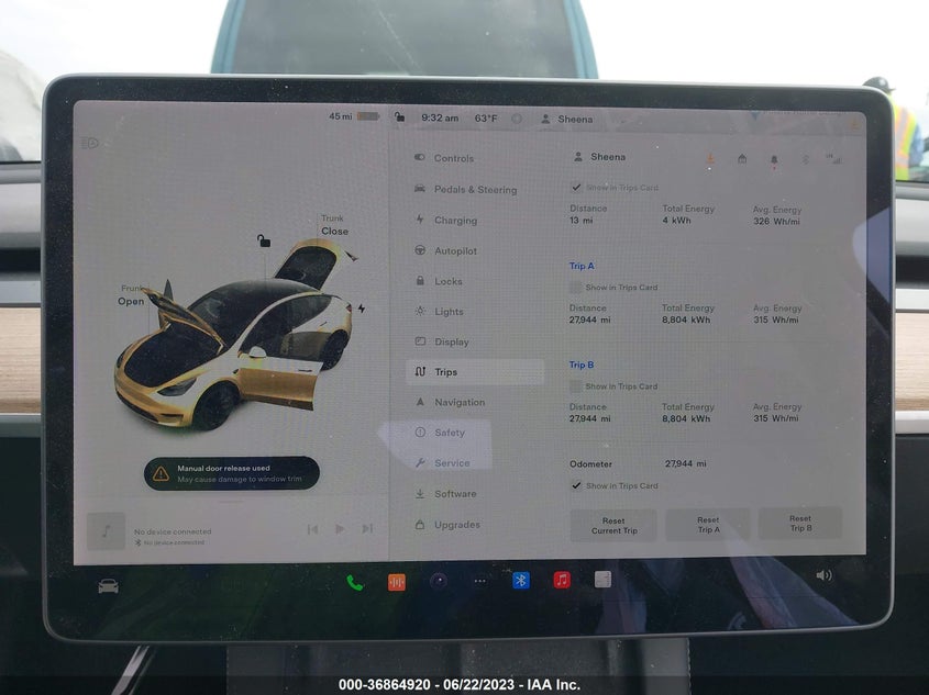 VIN 5YJYGAEE1MF229643 2021 TESLA MODEL Y