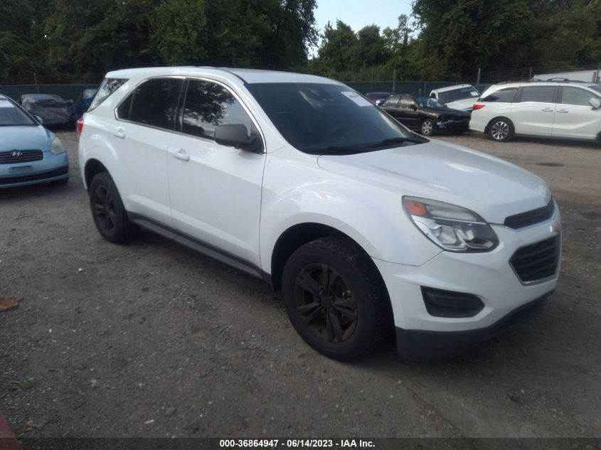 2016 CHEVROLET EQUINOX LS - 2GNALBEK3G6145611