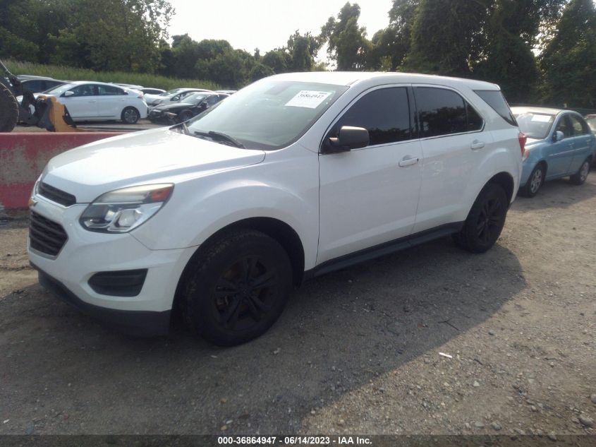 2016 CHEVROLET EQUINOX LS - 2GNALBEK3G6145611