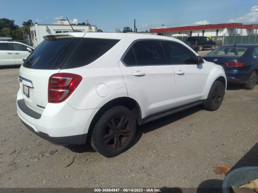 2016 CHEVROLET EQUINOX LS - 2GNALBEK3G6145611