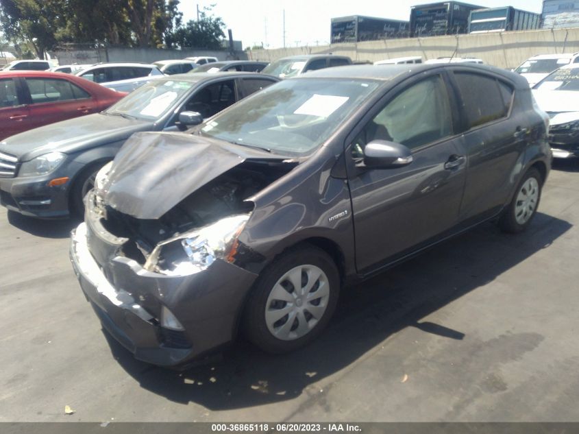 2013 TOYOTA PRIUS C ONE/TWO/THREE/FOUR - JTDKDTB36D1555606